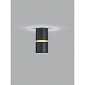 Luminaire de plafond ROK � 1 flamme, direct / indirect, focalisable IP20, or mat, noir mat gradable