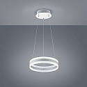 Helestra Luminaire � suspension LIV 40 haut bas, forme de l'anneau IP20, blanc mat gradable