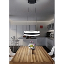 Helestra Luminaire � suspension LIV 40 haut bas, forme de l'anneau IP20, noir mat gradable