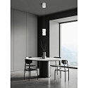 Helestra Luminaire � suspension ROK � 1 flamme, r�glable, direct / indirect, focalisable IP20, blanc mat gradable