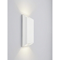 Helestra Luminaire mural TOCO angulaire, direct / indirect IP54, blanc mat gradable