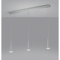 Luminaire � suspension FLUTE 3 flammes IP20, chrome, satin� gradable