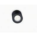 Helestra Plafonnier extérieur LOT GU10 IP65, dégager, noir mat