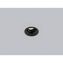 Helestra Plafonnier encastré NESO pivotant GU10 IP20, noir mat 