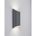 Helestra Luminaire mural d�ext�rieur TOCO44 angulaire, direct / indirect IP54, graphite gradable
