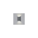 Helestra Luminaire mural d�ext�rieur TOCO44 angulaire, direct / indirect IP54, graphite gradable