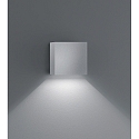 Helestra Luminaire mural d�ext�rieur SIRI 44 haut bas, angulaire, r�glable IP54, nickel mat, anodis� gradable