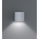 Helestra Luminaire mural d�ext�rieur SIRI 44 haut bas, angulaire, r�glable IP54, gris argent gradable