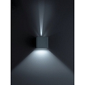 Luminaire mural d�ext�rieur SIRI 44 haut bas, angulaire, r�glable IP54, noir mat gradable