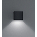 Helestra Luminaire mural d�ext�rieur SIRI 44 haut bas, angulaire, r�glable IP54, noir mat gradable