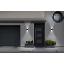 Helestra Luminaire mural d�ext�rieur SIRI 44-R haut bas, rond, r�glable IP54, blanc mat gradable