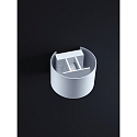 Helestra Luminaire mural d�ext�rieur SIRI 44-R haut bas, rond, r�glable IP54, noir mat gradable