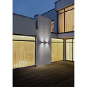 Helestra Luminaire mural d�ext�rieur KIBO haut bas, forme en d� IP54, blanc mat 