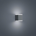 Helestra Luminaire mural d�ext�rieur KIBO haut bas, forme en d� IP54, graphite 