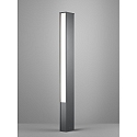 Helestra Borne d'�clairage TENDO � 2 flammes, rayonnement lat�ral IP55, aluminium, graphite, satin� 