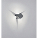 Luminaire mural d’extérieur SKY indirect IP54, graphite 