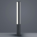Borne d'�clairage PIER 3 flammes, rayonnement lat�ral IP55, graphite, satin� 
