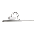 Luminaire de miroir BOW AP114 pivotant, avec interrupteur IP21, chrome 
