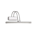 Luminaire de miroir BOW AP66 pivotant, avec interrupteur IP21, chrome 
