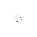 Ideal Lux Ceiling luminaire SIMPLY PL2 Wall luminaire, 2 flames, E27, white