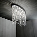 Ideal Lux Ceiling luminaire RAIN PL3, 3 flames, E14, chromee