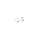 Ideal Lux Applique et plafonnier SMARTIES BIANCO PL1 D33 � 1 flamme E27 IP20, blanche 