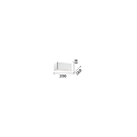 LED wall luminaire CLICK AP24 BIG, 24x 0,5W, white