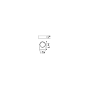 Ideal Lux Luminaire mural IKO AP1 à 1 flamme E27 IP44, anthrazit 