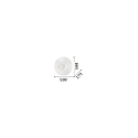 Ideal Lux Applique et plafonnier GLORY PL3 D50 3 flammes E27 IP20, blanche 