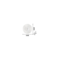 Ideal Lux Applique et plafonnier GLORY PL5 D60 5 flammes E27 IP20, blanche 