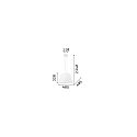 Ideal Lux Luminaire à suspension CYLINDER SP1 D40 E27 IP20, chrome 