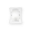 Luminaire mural TRIPLO AP1 à 1 flamme E27 IP20, transparent, blanche 