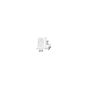 Ideal Lux Luminaire mural TRIPLO AP1 à 1 flamme E27 IP20, transparent, blanche 