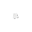 Ideal Lux Luminaire mural TRIPLO AP2 à 2 flammes E27 IP20, transparent, blanche 