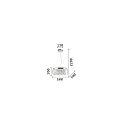 Ideal Lux Luminaire � suspension AUDI-80 SP8 8 flammes G9 IP20, chrome 