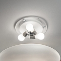 Ideal Lux Applique et plafonnier SMARTIES BIANCO PL3 D50 3 flammes E27 IP20, chrome 