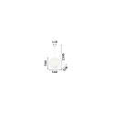 Ideal Lux Luminaire à suspension MAPA BIANCO SP1 D50 E27 IP20, blanche 