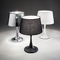 Ideal Lux Lampe de table LONDON CROMO TL1 BIG E27 IP20, chrome 