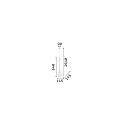 Ideal Lux Luminaire � suspension FLUT SP1 BIG E27 IP20, noir  