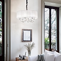 Luminaire à suspension SWAN SP6 6 flammes E14 IP20, blanche 