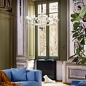 Lustre CASANOVA SP8 8 flammes E14 IP20, blanche 