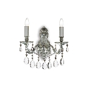 Luminaire mural GIOCONDA AP2 � 2 flammes E14 IP20, argent 