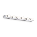 Luminaire de miroir PRIVE' AP6 6 flammes E14 IP20, chrome 