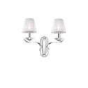 Wall luminaire PEGASO AP2, 2 flames, E14, white
