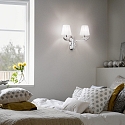 Ideal Lux Luminaire mural PEGASO AP2 � 2 flammes E14 IP20, blanche 