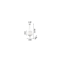Ideal Lux Pendant luminaire PEGASO SP3, 3 flames, E14, white