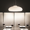 Ideal Lux Luminaire à suspension ARIA SP1 D50 E27 IP20, blanche 