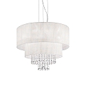 Pendant luminaire OPERA SP6, 6 flames, E27, white