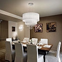 Ideal Lux Pendant luminaire OPERA SP6, 6 flames, E27, white