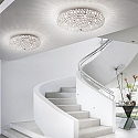 Ideal Lux Luminaire de plafond KING PL9 9 flammes G9 IP20, chrome